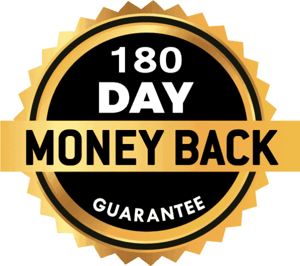 An unconditional 180-day satisfaction guarantee ensuring risk-free acquisition and consumer financial protection.